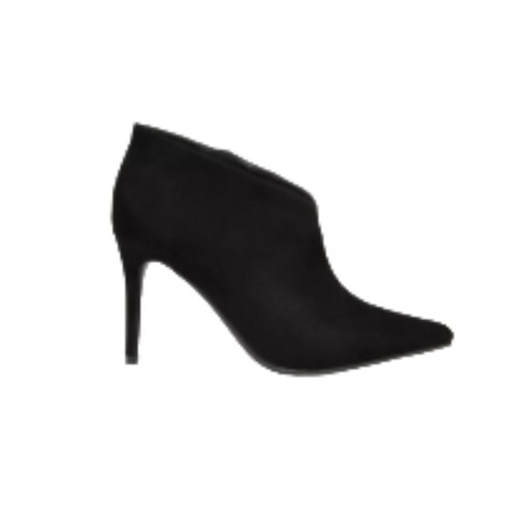JOURNEE COLLECTION Demmi, Stiletto, Pointed Bootie, Black Faux Suede, 6M, NWT** - Picture 2 of 4